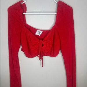 Princess Polly Red Crop Top